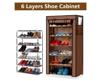 Portable and Foldable 6 Layers Shoe Rack