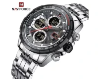 Navi Force NF9197 Silver Genuine Watch