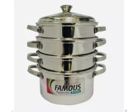 Famous Stainless Steel 3 Step Momo Cooking Pot