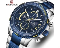 Navi Force NF8017 Blue Silver Genuine Watch