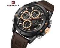 Navi Force NF9225 Rose Gold Brown Genuine Watch