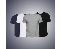 Cotton Plain T-Shirt For Men 4 Pcs Combo