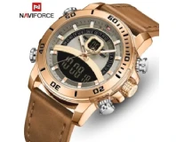 Navi Force NF9181 Light Brown Genuine Watch