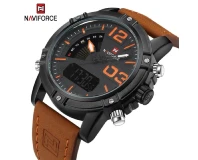 Navi Force NF9095 Black Orange Genuine Watch