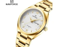 Navi Force NF8030 Silver Golden Genuine Watch