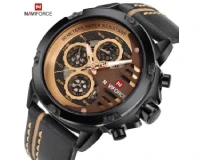 Navi Force NF9110 Golden Black Genuine Watch