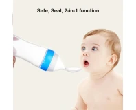 Silicone Feeding Bottle with Spoon Shaped Cap 90ml