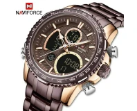 Navi Force NF9182 Coffee Genuine Watch