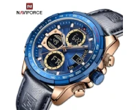 Navi Force NF9197 Blue Rose Gold Genuine Watch