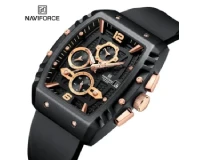 Navi Force NF8025 Rosegold Black Genuine Watch