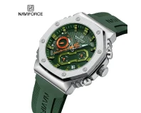 Navi Force NF8035 Green Silver Genuine Watch