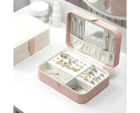 Portable Jewellery Storage Box with Small Mirror