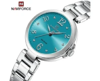 Navi Force NF5031 Silver Light Blue Genuine Watch