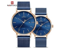 Navi Force NF3008 Blue Couple Genuine Watch