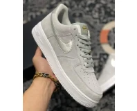 Air Force 1 Grey Silver Suede Premium Sneaker