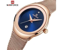 Navi Force NF5004 Blue Rose Gold Genuine Watch