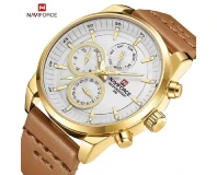 Navi Force NF9148 White Golden Genuine Watch
