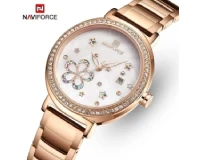 Navi Force NF5016 Rose Gold Women Genuine Watch