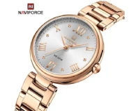 Navi Force NF5030 Rose Gold White Genuine Watch