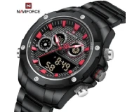 Navi Force NF9217 Red Black Genuine Watch