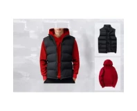 Winter Warm Plain Hoodies and Half-Jacket Set