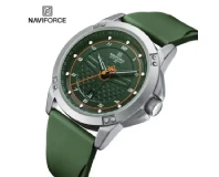 Navi Force NF8031 Silver Green Genuine Watch