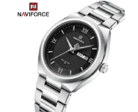 Navi Force NF8030 Black Silver Genuine Watch