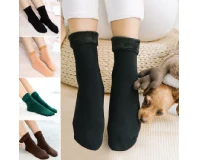 Winter Velvet Socks with Fur Inside Pack of 4 Pair