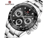 Navi Force NF9193 Black Silver Genuine Watch