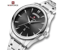 Navi Force NF9213 Silver Black Genuine Watch