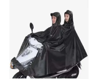 Double Layer Waterproof Bike Raincoat with Bag