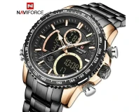 Navi Force NF9182 Black Rose Gold Genuine Watch