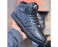 Airforce 1 High Top Full Black with Belt for Men