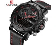 Navi Force NF9134 Red Black Genuine Watch
