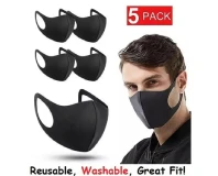 Black Korean Mask Pack of 5 pcs
