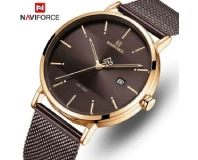 Navi Force NF3008 Coffee Genuine Watch