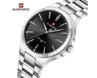 Navi Force NF9214 Black Silver Genuine Watch