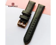 Navi Force NF9126 Black Leather Strap for Watch