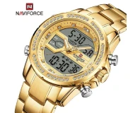Navi Force NF9190 Golden Genuine Watch
