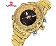Navi Force NF9093 Golden Genuine Watch