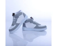 AR Jordan 1 Grey White with Belt Sneakers